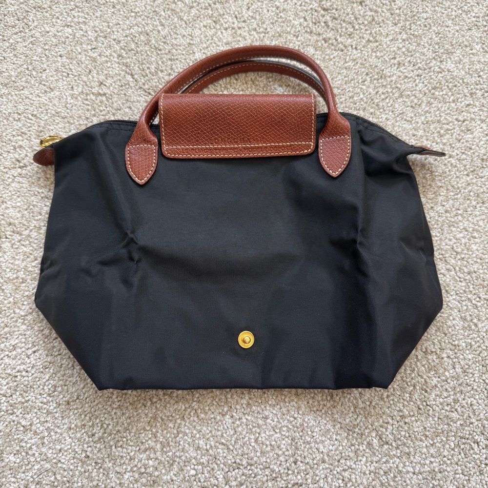 Longchamp LE PLIAGE ORIGINAL S HANDBAG Black - Recycled Canvas - Picture 9 of 11